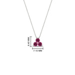 Load image into Gallery viewer, 0.30-carat-mini-3-stone-pink-sapphire-pendant-in-FDPD1129GSADRPI-0.30CT-NL-WG
