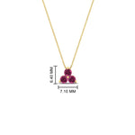 Load image into Gallery viewer, 0.30-carat-mini-3-stone-pink-sapphire-pendant-in-FDPD1129GSADRPI-0.30CT-NL-YG
