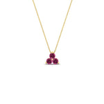 Load image into Gallery viewer, 0.30-carat-mini-3-stone-pink-sapphire-pendant-in-FDPD1129GSADRPI-0.30CT-NL-YG
