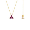 Load image into Gallery viewer, 0.30-carat-mini-3-stone-pink-sapphire-pendant-in-FDPD1129GSADRPI-0.30CT-NL-YG