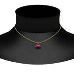Load image into Gallery viewer, 0.30-carat-mini-3-stone-pink-sapphire-pendant-in-FDPD1129GSADRPI-0.30CT-NL-YG
