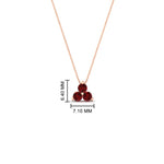 Load image into Gallery viewer, 0.30-carat-mini-3-stone-ruby-pendant-in-FDPD1129GRUDR-0.30CT-NL-RG
