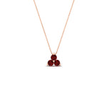 Load image into Gallery viewer, 0.30-carat-mini-3-stone-ruby-pendant-in-FDPD1129GRUDR-0.30CT-NL-RG
