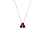 Load image into Gallery viewer, 0.30-carat-mini-3-stone-ruby-pendant-in-FDPD1129GRUDR-0.30CT-NL-WG
