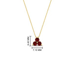 Load image into Gallery viewer, 0.30-carat-mini-3-stone-ruby-pendant-in-FDPD1129GRUDR-0.30CT-NL-YG

