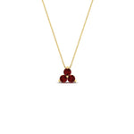 Load image into Gallery viewer, 0.30-carat-mini-3-stone-ruby-pendant-in-FDPD1129GRUDR-0.30CT-NL-YG
