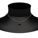 Load image into Gallery viewer, 0.30-carat-mini-3-stone-ruby-pendant-in-FDPD1129GRUDR-0.30CT-NL-YG
