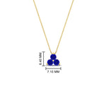 Load image into Gallery viewer, 0.30-carat-mini-3-stone-sapphire-pendant-in-FDPD1129GSABL-0.30CT-NL-YG
