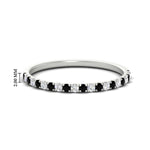 Load image into Gallery viewer, 0.30-ct-french-prong-eternity-black-diamond-ring-in-white-gold-FD8370GBLACK-0.30CT-NL-WG-HW.jpg
