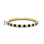 Load image into Gallery viewer, 0.30-ct-french-prong-eternity-black-diamond-ring-in-yellow-gold-FD8370GBLACK-0.30CT-NL-YG-HW.jpg
