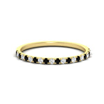 Load image into Gallery viewer, 0.30-ct-french-prong-eternity-black-diamond-ring-in-yellow-gold-FD8370GBLACK-0.30CT-NL-YG.jpg

