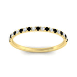 Load image into Gallery viewer, 0.30-ct-french-prong-eternity-black-diamond-ring-in-yellow-gold-FD8370GBLACKANGLE5-0.30CT-NL-YG.jpg

