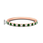 Load image into Gallery viewer, 0.30-ct-french-prong-eternity-emerald-ring-in-rose-gold-FD8370GEMGR-0.30CT-NL-RG-HW.jpg
