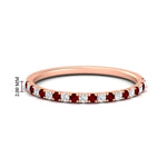 Load image into Gallery viewer, 0.30-ct-french-prong-eternity-ruby-ring-in-rose-gold-FD8370GRUDR-0.30CT-NL-RG-HW.jpg
