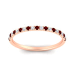 Load image into Gallery viewer, 0.30-ct-french-prong-eternity-ruby-ring-in-rose-gold-FD8370GRUDRANGLE5-0.30CT-NL-RG.jpg
