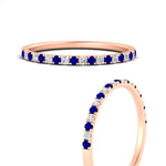 Load image into Gallery viewer, 0.30-ct-french-prong-eternity-sapphire-ring-in-rose-gold-FD8370GSABLANGLE3-0.30CT-NL-RG.jpg
