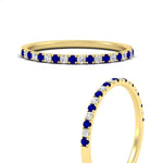Load image into Gallery viewer, 0.30-ct-french-prong-eternity-sapphire-ring-in-yellow-gold-FD8370GSABLANGLE3-0.30CT-NL-YG.jpg

