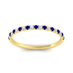 Load image into Gallery viewer, 0.30-ct-french-prong-eternity-sapphire-ring-in-yellow-gold-FD8370GSABLANGLE5-0.30CT-NL-YG.jpg
