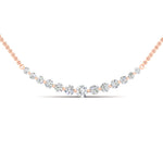 Load image into Gallery viewer, 0.30-ct.-graduated-round-diamond-fixed-smile-necklace-in-FDNK8056ANGLE1-0.30CT-NL-RG