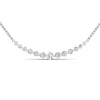 Load image into Gallery viewer, 0.30-ct.-graduated-round-diamond-fixed-smile-necklace-in-FDNK8056ANGLE1-0.30CT-NL-WG