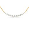 Load image into Gallery viewer, 0.30-ct.-graduated-round-diamond-fixed-smile-necklace-in-FDNK8056ANGLE1-0.30CT-NL-YG