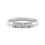 Load image into Gallery viewer, 0.35 Carat 7 Stone Wedding Band Diamond Teardrop
