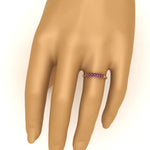 Load image into Gallery viewer, Septet Princess Cut Wedding Band
