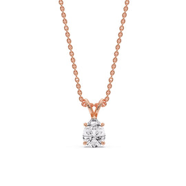 Pear Shaped Solitaire Necklace