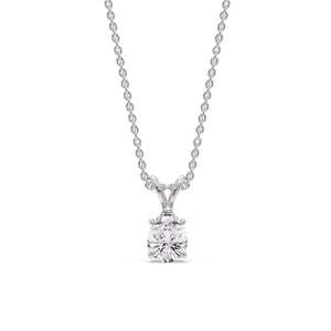 Pear Shaped Solitaire Necklace
