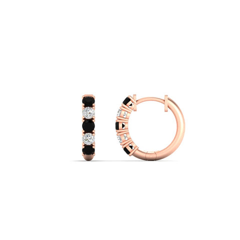 0.50-carat-5-stone-black-diamond-huggie-hoop-earrings-in-rose-gold-FDEAR10773GBLACKANGLE2-NL-RG