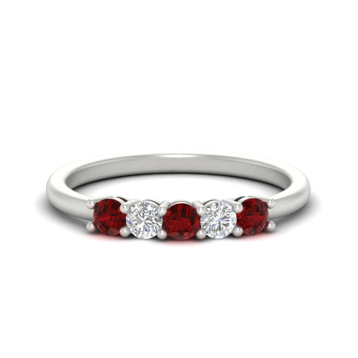 0.50-carat-5-stone-diamond-and-ruby-basket-prong-wedding-anniversary-band-in-white-gold-FDENS141ROBGRUDRANGLE3-0.50CT-NL-WG