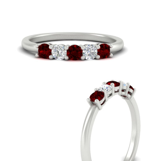 0.50-carat-5-stone-diamond-and-ruby-basket-prong-wedding-anniversary-band-in-white-gold-FDENS141ROBGRUDRANGLE3-0.50CT-NL-WG