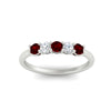 Load image into Gallery viewer, 0.50-carat-5-stone-diamond-and-ruby-basket-prong-wedding-anniversary-band-in-white-gold-FDENS141ROBGRUDRANGLE3-0.50CT-NL-WG
