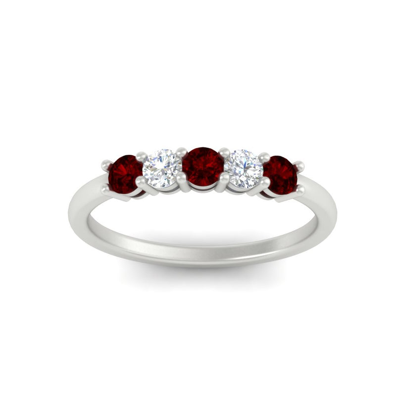 0.50-carat-5-stone-diamond-and-ruby-basket-prong-wedding-anniversary-band-in-white-gold-FDENS141ROBGRUDRANGLE3-0.50CT-NL-WG