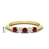 Load image into Gallery viewer, 0.50-carat-5-stone-diamond-and-ruby-basket-prong-wedding-anniversary-band-in-yellow-gold-FDENS141ROBGRUDRANGLE3-0.50CT-NL-YG