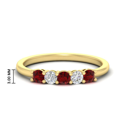 0.50-carat-5-stone-diamond-and-ruby-basket-prong-wedding-anniversary-band-in-yellow-gold-FDENS141ROBGRUDRANGLE3-0.50CT-NL-YG