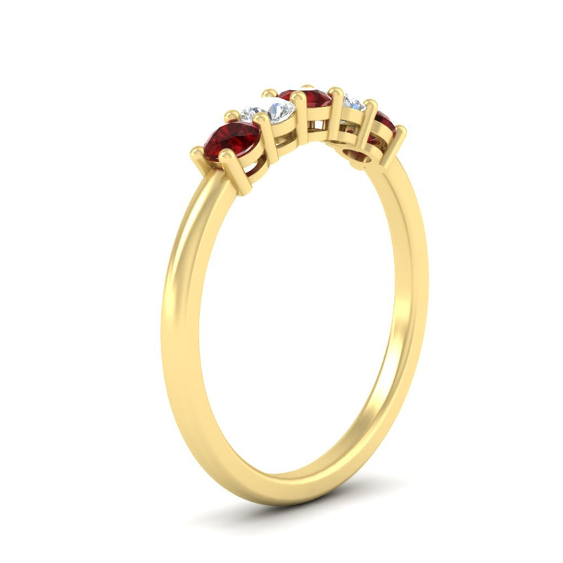 0.50-carat-5-stone-diamond-and-ruby-basket-prong-wedding-anniversary-band-in-yellow-gold-FDENS141ROBGRUDRANGLE3-0.50CT-NL-YG