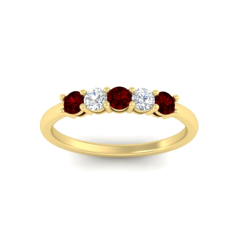 0.50-carat-5-stone-diamond-and-ruby-basket-prong-wedding-anniversary-band-in-yellow-gold-FDENS141ROBGRUDRANGLE3-0.50CT-NL-YG