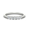 Load image into Gallery viewer, 0.50-carat-5-stone-diamond-basket-prong-wedding-anniversary-band-in-white-gold-FDENS141ROBANGLE3-0.50CT-NL-WG