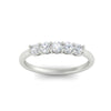 Load image into Gallery viewer, 0.50-carat-5-stone-diamond-basket-prong-wedding-anniversary-band-in-white-gold-FDENS141ROBANGLE3-0.50CT-NL-WG