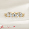 Load image into Gallery viewer, 5 Stone Basket Prong Round Cut Anniversary Band