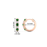 Load image into Gallery viewer, 0.50-carat-5-stone-emerald-huggie-hoop-earrings-in-rose-gold-FDEAR10773GEMGRANGLE1-NL-RG_e0be57f5-5972-47de-803e-b9736a75fd90
