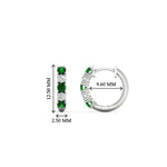 Load image into Gallery viewer, 0.50-carat-5-stone-emerald-huggie-hoop-earrings-in-white-gold-FDEAR10773GEMGRANGLE1-NL-WG_e0b966bb-8b0c-4a2e-8590-52be9da958f9
