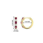 Load image into Gallery viewer, 0.50-carat-5-stone-pink-sapphire-huggie-hoop-earrings-in-yellow-gold-FDEAR10773GSADRPIANGLE1-NL-YG_253c0283-b1b9-44f2-91c1-166402c48ad3
