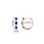 Load image into Gallery viewer, 0.50-carat-5-stone-sapphire-huggie-hoop-earrings-in-rose-gold-FDEAR10773GSABLANGLE1-NL-RG_f74101c8-f6b2-45c3-885c-1adccf3499c7
