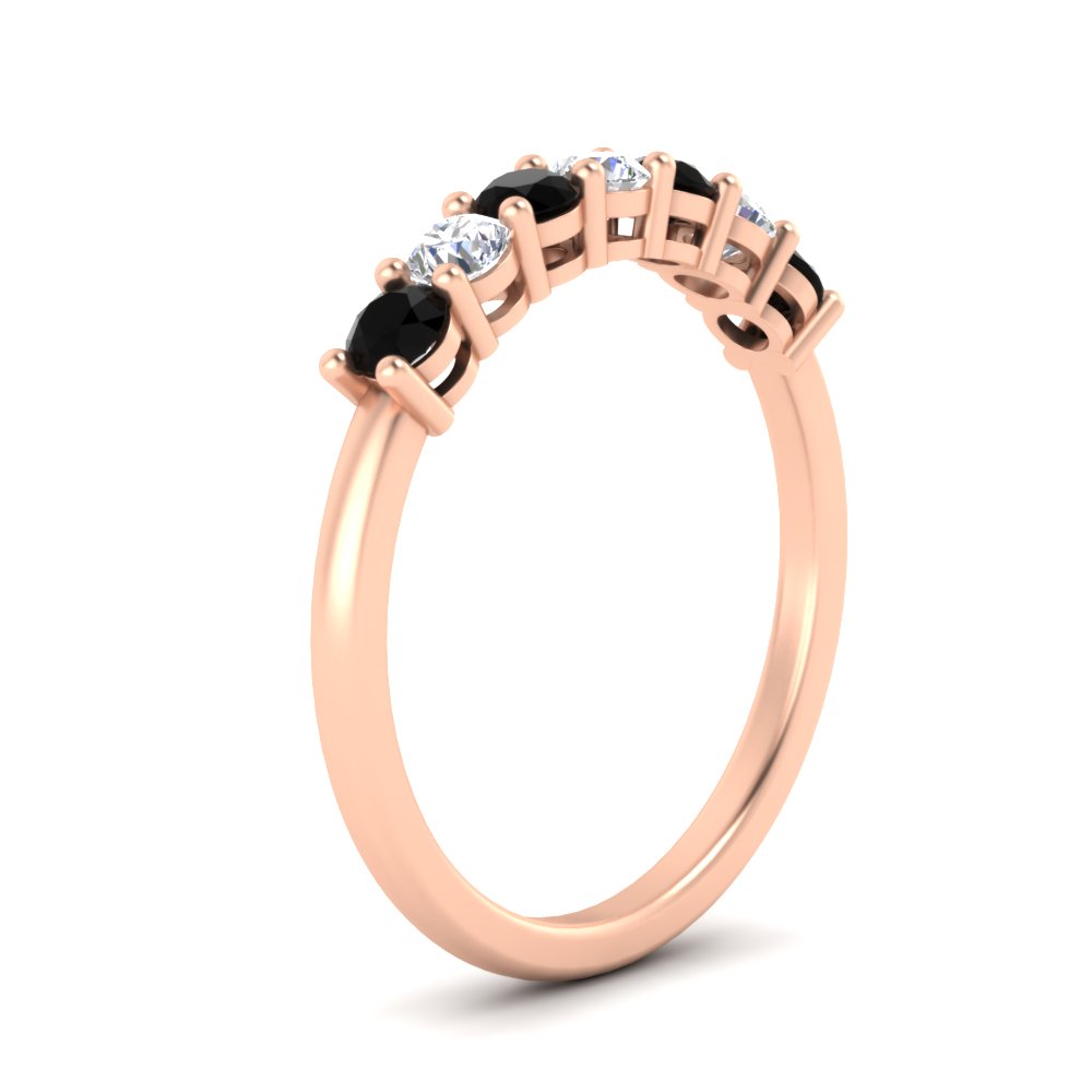 0.50-carat-7-stone-black-diamond-wedding-band-ring-in-rose-gold-FDENS141BGBLACKANGLE2-0.5CT-NL-RG