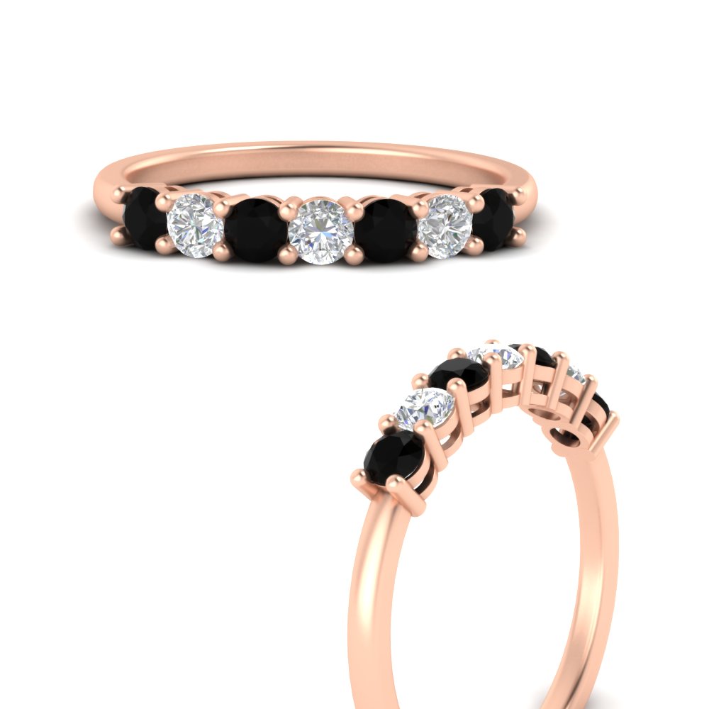 0.50-carat-7-stone-black-diamond-wedding-band-ring-in-rose-gold-FDENS141BGBLACKANGLE3-0.5CT-NL-RG
