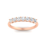 Load image into Gallery viewer, 0.50-carat-7-stone-diamond-wedding-band-ring-in-rose-gold-FDENS141BANGLE5-0.5CT-NL-RG

