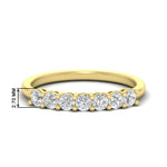 Load image into Gallery viewer, 0.50-carat-7-stone-diamond-wedding-band-ring-in-yellow-gold-FDENS141B-0.5CT-NL-YG-HW
