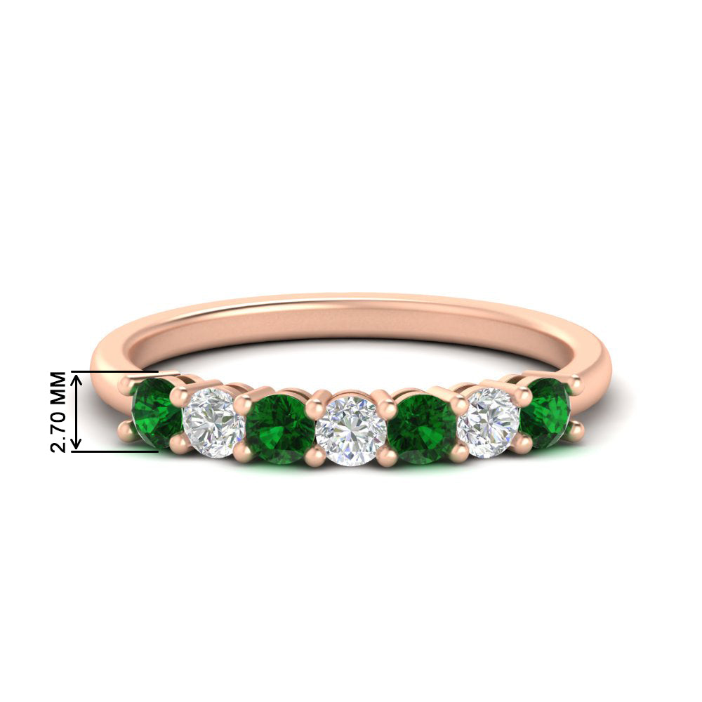 0.50-carat-7-stone-emerald-wedding-band-ring-in-rose-gold-FDENS141BGEMGR-0.5CT-NL-RG-HW